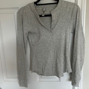 Skims cotton rib Henley